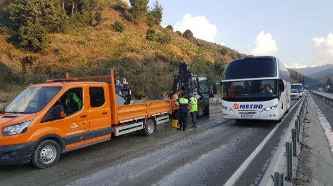 Manisa-İzmir yolu ulaşıma yeniden açıldı