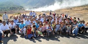 Manisa da çöplük yangını protestosu