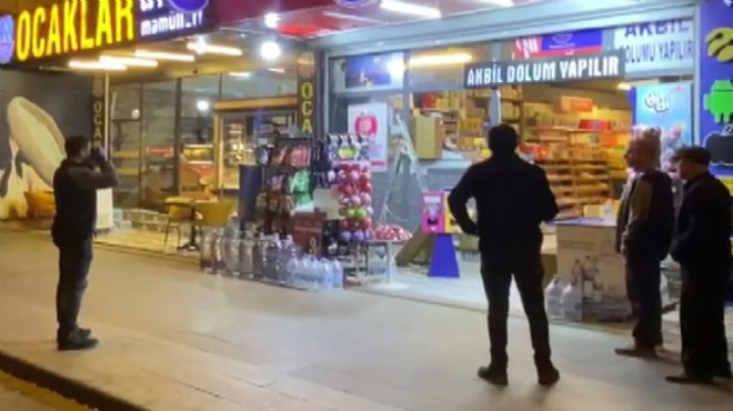 Markete motosikletle silahlı saldırı!