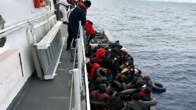 Marmaris te 82 kaçak göçmen kurtarıldı
