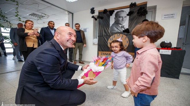 Masal Evi çocuklarından Başkan Soyer’e sürpriz