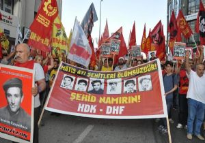 HDP ye saldırılar İzmir de protesto edildi