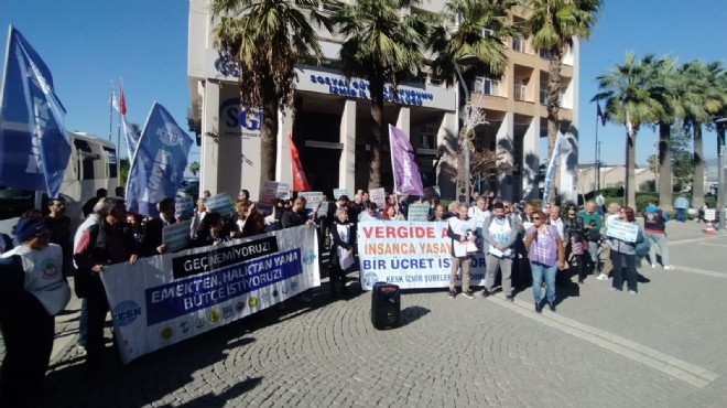 Memurlardan İzmir’de bütçe eylemi!