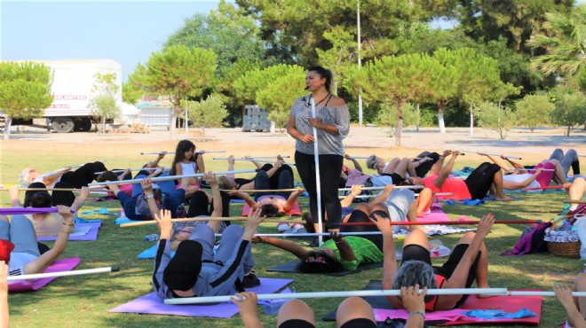 Menderes’te pilates kurslarına büyük ilgi