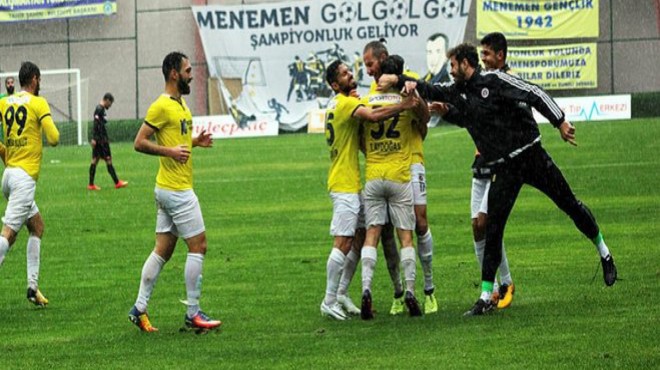 Menemen Belediyespor un tesellisi liderlik