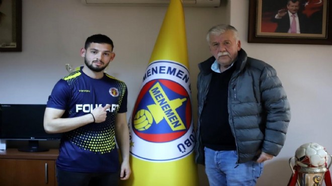 Menemenspor dan  genç  imza