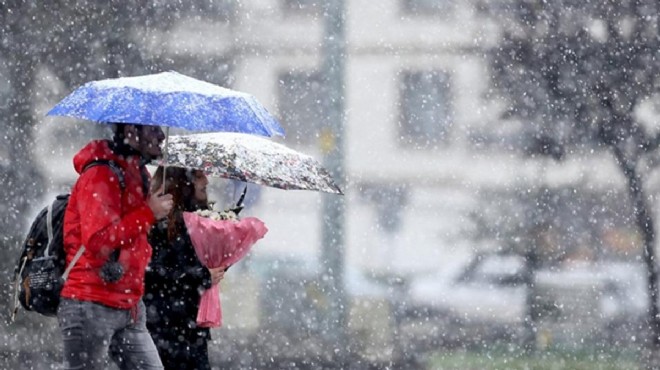 İç Ege ye kar, İzmir e yağmur!