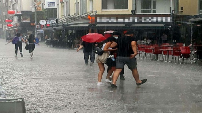 Meteoroloji den İzmir e sağanak uyarısı!