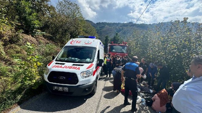 Mevsimlik işçileri taşıyan minibüs devrildi: 22 yaralı