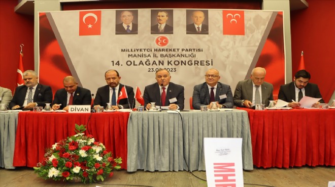 MHP Manisa da kongre tamamlandı