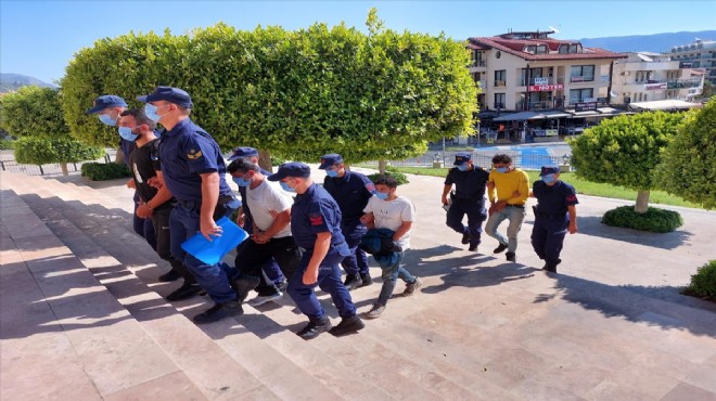 Muğla da göçmen kaçakçılığı operasyonunda yakalanan 4 zanlı tutuklandı