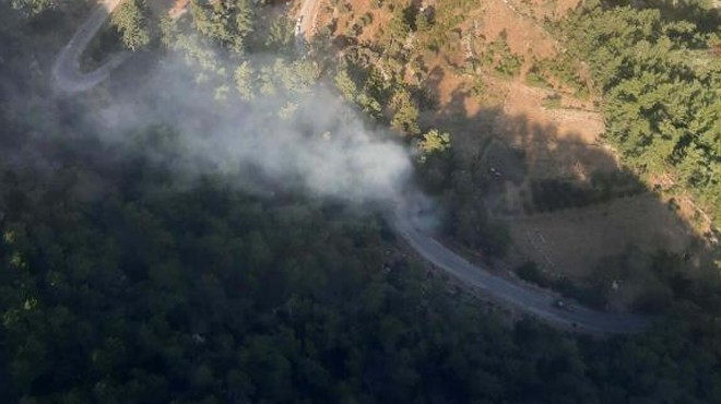 Muğla da orman yangını: 1 hektar kül oldu