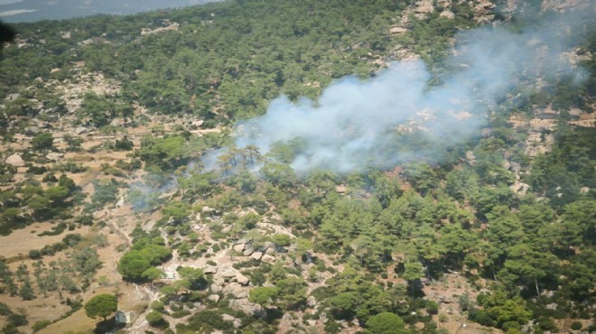 Muğla da orman yangını kontrol altında