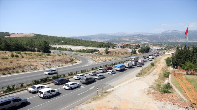 Muğla da tatilciler dönüş yolunda yoğunluk oluşturdu