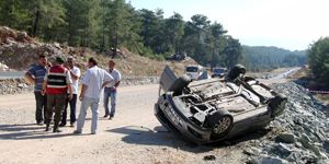 Oğlunu ABD ye uğurladı, dönüş yolu sonu oldu