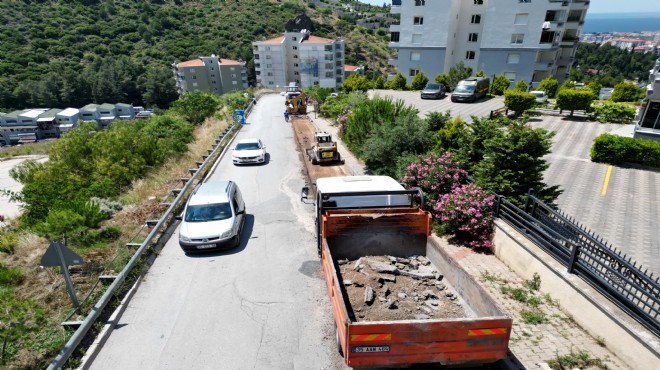 Narlıdere de asfalt çalışmaları tam gaz!