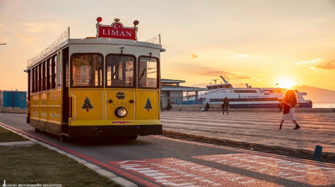 Nostaljik tramvaya 9 Eylül ayarı!