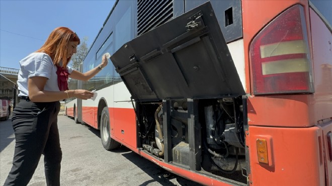 Otobüste çıkan yangını söndürdü... İzmir de kadın şoförden cesur davranış!