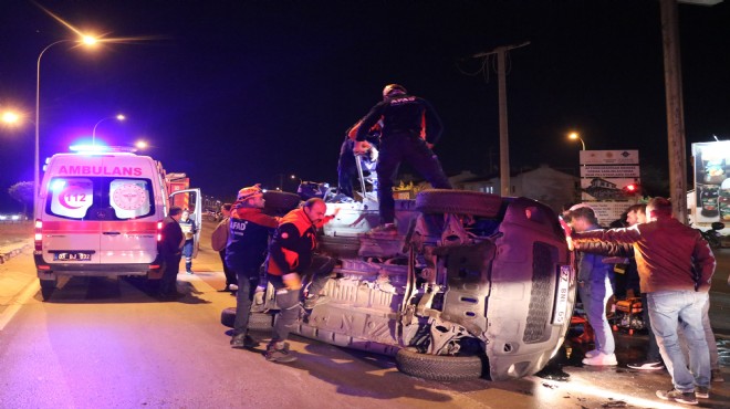 Otomobille kamyon çarpıştı: 3 kişi yaralandı