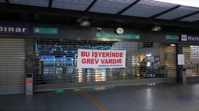 İzmirliye mutlu haber... Metro ve tramvayda grev bitti!