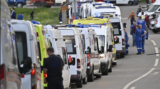 Rusya da bir AVM de sıcak su borusu patladı!