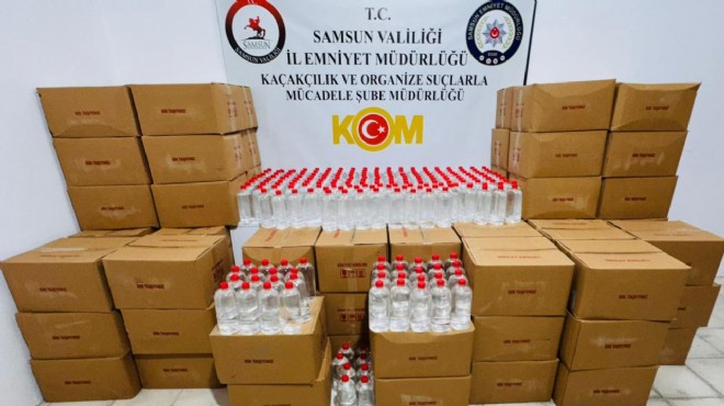 Sahte içki baskını: 3 bin litre etil alkol ele geçirildi