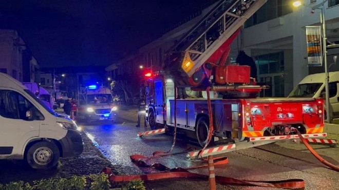 Sanayi sitesinde yangın: 1 işçi dumandan etkilendi