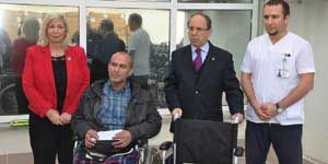 1000 inci tekerlekli sandalye sahibini buldu