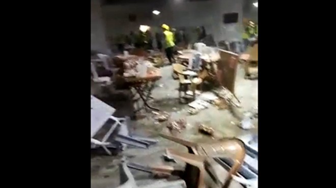 Şehir Hastanesi inşaatındaki işçilerden  yemek  isyanı!