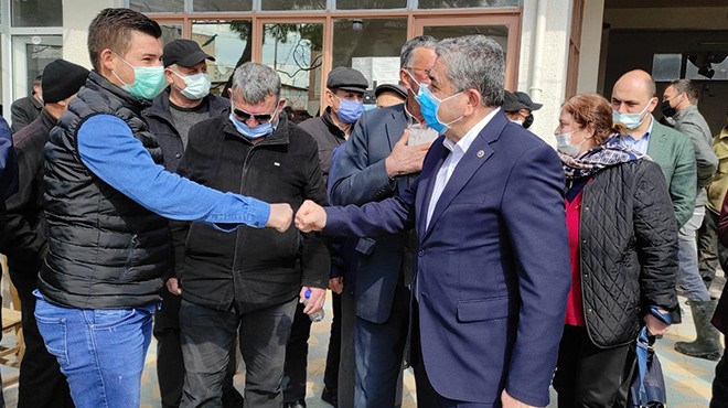 CHP li Serter’den Bergama da arazi tepkisi