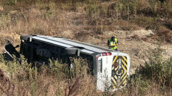 Servis şarampole devrildi: 9 yaralı