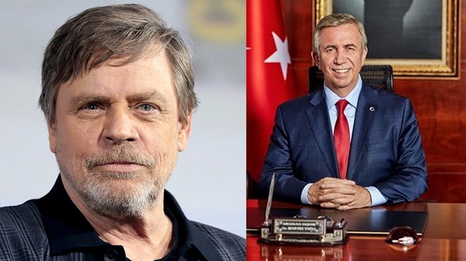 Star Wars un başrolü Mark Hamill den Mansur Yavaş paylaşımı