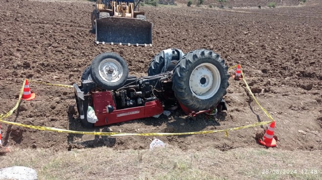 Sürdüğü traktör canını aldı!