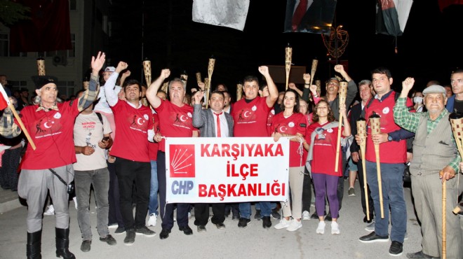 Tarihi Yürüyüş e Karşıyaka dan destek