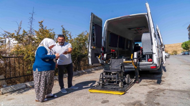 Tekerlekli sandalyesi hasar görene Büyükşehir den yardım