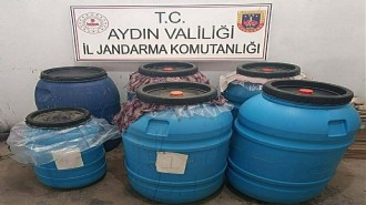 Aydın'da ölüm içkisi baskını: 520 litre ele geçirildi