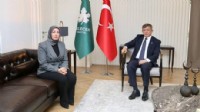 Ayşe Ateş, Ahmet Davutoğlu'nu ziyaret etti