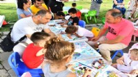 İzmir’de babalar ve çocuklar birlikte eğlendi