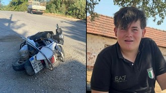 Kamyonetle çarpışan 14 yaşındaki motosikletli öldü