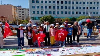 Manisa'da Filistin için etkinlik düzenlendi