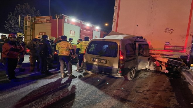 TIR a ok gibi saplandı: Sürücü yaşamını yitirdi