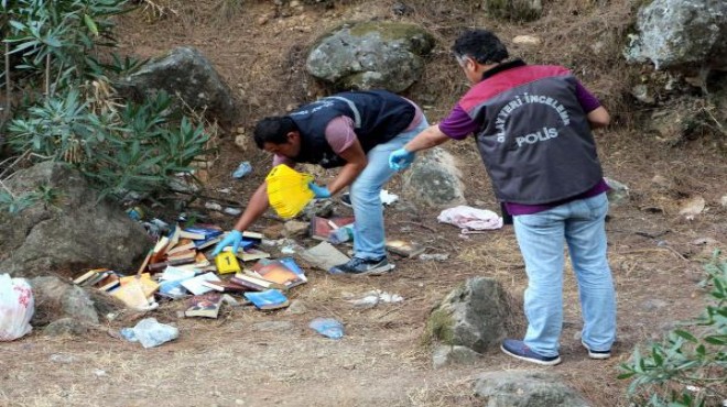 Turistik ilçede ormanlık alanda Gülen kitapları!