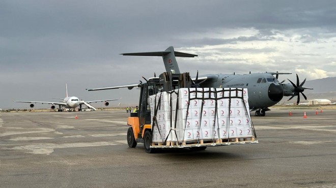 Türkiye den Afganistan a 24 tonluk insani yardım