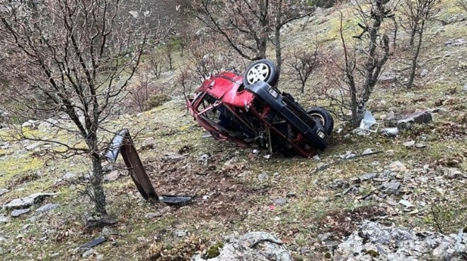 Uçuruma devrilen otomobildeki bebek öldü