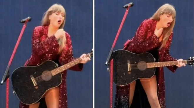 Ünlü şarkıcı Taylor Swift, konserinde yanlışlıkla böcek yuttu