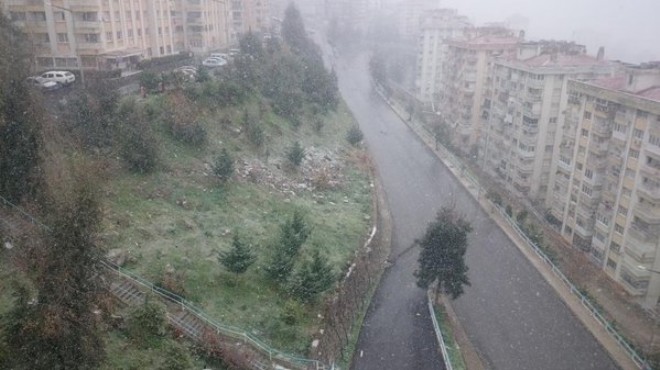 Ve beklenen kar İzmir e geldi!