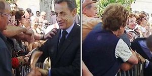 Sarkozy saldırıya uğradı