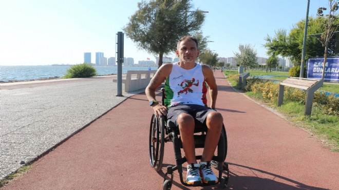 Yardım etmek isterken boynu kırılmıştı... Okan ın hedefi Amsterdam maratonu