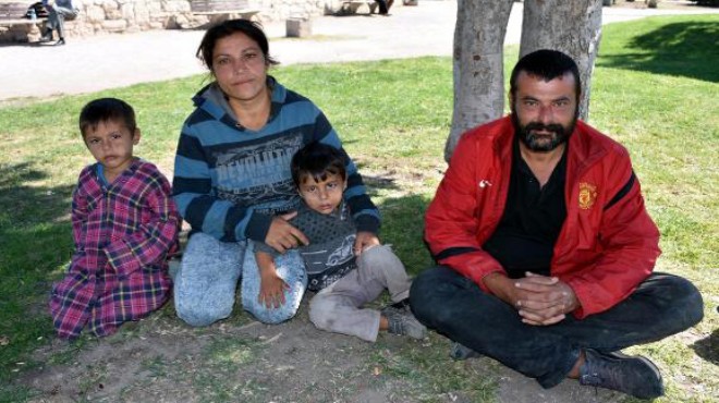 Yer: İzmir in göbeği... Bir aile 40 gündür sokakta yatıyor!