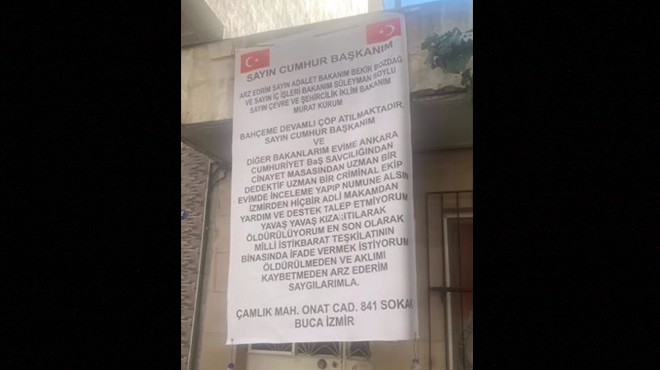 Yer: İzmir… Son günlerin en ilginç pankartı!